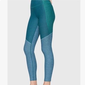 Outdoor Voices Blue and Green Leggings